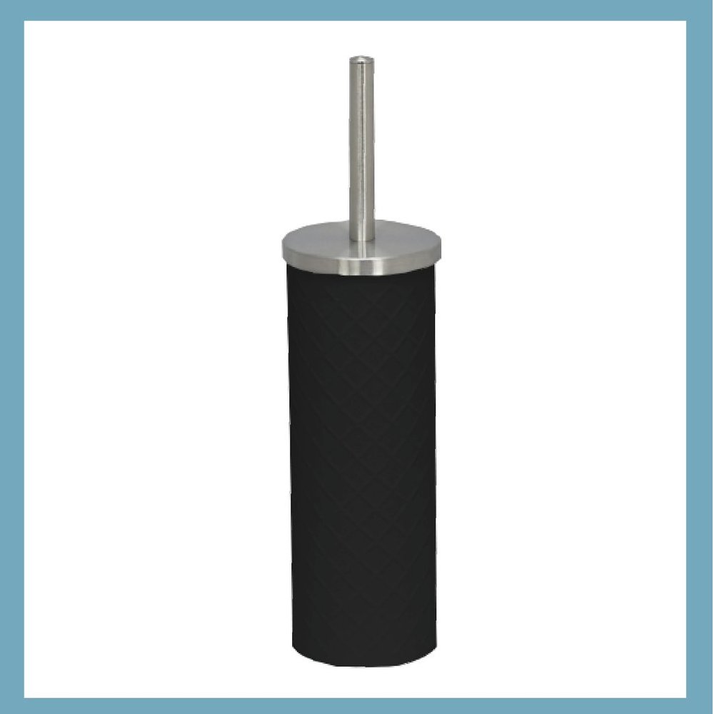Textured Black Stainless Steel Toilet brush